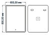 Зеркало AZARIO Adriana 600х800 влагостойкое c подсветкой и диммером (CS00066638) CS00066638 № 4