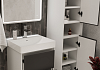 Тумба с раковиной Керама Марацци для ванной 50 см с ящиками Teymi Vinga белая фасад графит волна F18060 № 3
