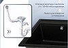 Мойка для кухни 60х51 черная матовая Teymi Lori Maxi T120120 № 6