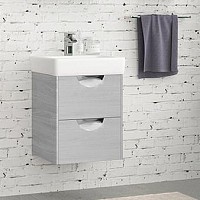 Превью фото Тумба под раковину Акватон Сильва 50 дуб фьорд 1A211701SIW60 № 1