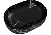 Раковина для ванной накладная Teymi Solli 48 artceramic цвет мрамор черный матовый T50387 № 9