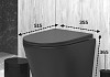 Комплект инсталляция Teymi Rapid SL с кнопкой GROHE белая + унитаз Solli Black F17919 № 6