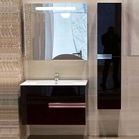 Превью фото Комплект мебели для ванной Roca Victoria Nord Black Edition 80 черная № 1