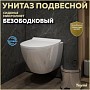 Унитаз подвесной торнадо безободковый с быстросъемным сиденьем микролифт Teymi Lina Pro Vortex T40112