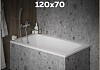 Ванна акриловая 120х70 белая Teymi Helmi Pro T30101