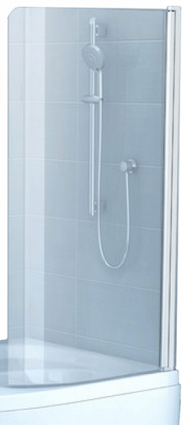 Шторка на ванну Ravak Rosa CVSK1 160/170 L Transparent, профиль сатин
