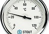 SIM-0001-807515 STOUT Термометр биметаллический с погружной гильзой. Корпус Dn 80 мм, гильза 75 мм 1/2" № 2