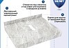 Столешница керамогранитная 60 см серый мрамор с раковиной Teymi Helmi Mini 38 кронштейны 2 шт. белые в комплекте F14074 № 22