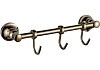 Держатель настенный для полотенец Potato 19, 3 крючка, золото P1914-3 № 2