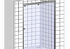 Душевая дверь в нишу Aquanet Alfa NAA6121 1500х2000 стекло прозрачное, профиль хром № 5