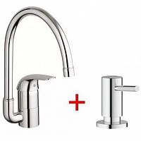 Превью фото Смеситель для кухни Grohe Euroeco 124121 № 1