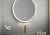 Зеркало настенное с подсветкой в ванную круглое Teymi Lina Supernova Gold D60 LED сенсор антипар T20121 T20121 № 17