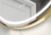 Зеркало настенное с подсветкой в ванную круглое Teymi Lina Supernova Gold D60 LED сенсор антипар T20121 T20121 № 26