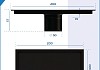 Трап для душа под плитку с сухим затвором вертикальный выпуск Teymi Aina 10х20 черный T90350 № 30