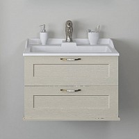 Превью фото Тумба с раковиной Акватон Леон 65 дуб бежевый № 1