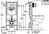 Комплект Система инсталляции для унитазов Grohe Rapid SL 38721001 3 в 1 с кнопкой смыва + Унитаз подвесной Jacob Delafon Rodin EDC102-00 + Крышка-сиденье Jacob Delafon Rodin 8321K-00P с микролифтом № 7