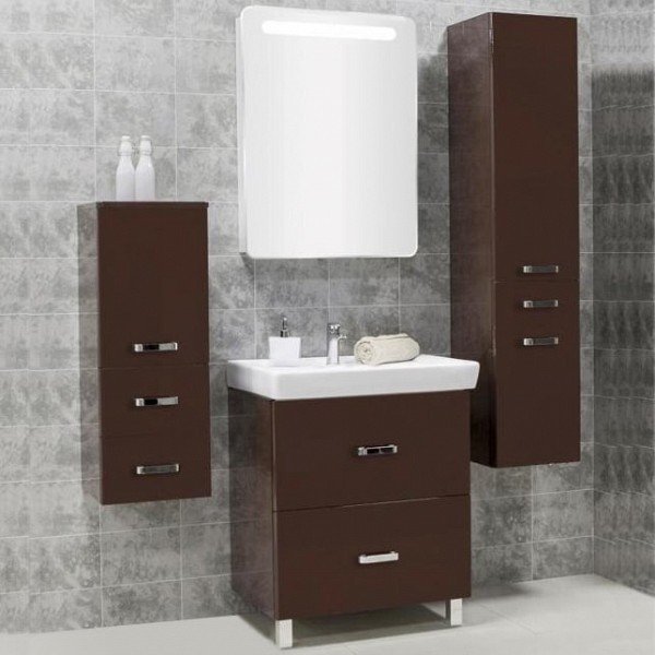 Комплект мебели для ванной Акватон Америна Н 70 темно-коричневая