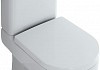 Крышка-сиденье Olympia Clear C8CL011 белая, с микролифтом, петли хром № 3
