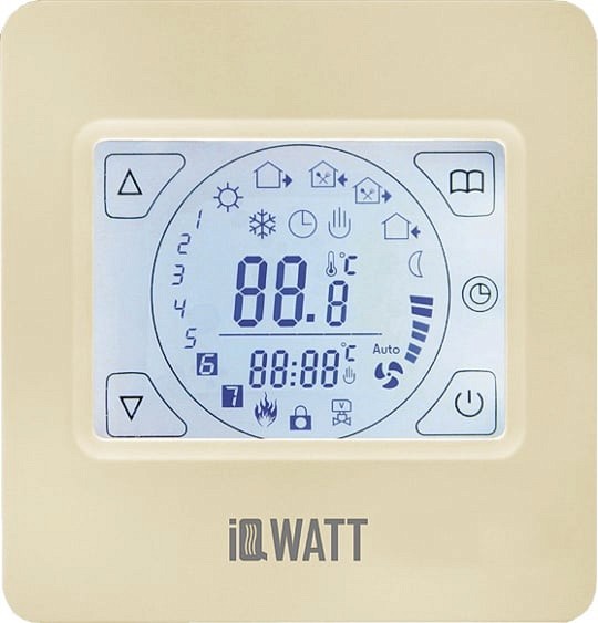 купить Терморегулятор IQ Watt Thermostat TS слоновая кость для квартиры и дома