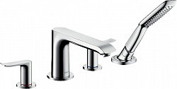 Превью фото Смеситель Hansgrohe Metris 31442000 на борт ванны № 1