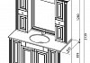 Комплект мебели для ванной Aquanet Кастильо 140 слоновая кость 182698 182698 № 15