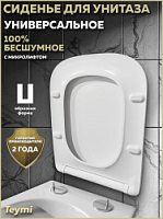 Превью фото Сиденье для унитаза Teymi S40703 (совместимо T40703) быстросъемное, дюропласт, микролифт № 1