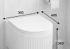 Комплект инсталляция Teymi Rapid SL с кнопкой GROHE золото глянец + унитаз ТОРНАДО Martta Vortex F17602 № 6