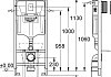 Комплект Унитаз подвесной Jacob Delafon Escale E1306 + Система инсталляции для унитазов Grohe Rapid SL 38775001 4 в 1 с кнопкой смыва № 12