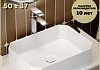 Раковина для ванной накладная Teymi Netta 50 белая T51202 № 11