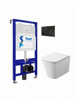 Превью фото Комплект Teymi 5 в 1: Инсталляция Aina 52 + клавиша смыва Aina черная + подвесной унитаз с микролифтом Helmi S + крепеж T70730 № 1
