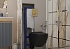 Комплект инсталляция Teymi Rapid SL с кнопкой GROHE золото матовое + унитаз ТОРНАДО Lina Pro Vortex Black F17832 № 15