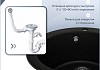 Мойка для кухни 51х51 черная матовая Teymi Lori Midi T120124 № 6