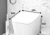 Комплект инсталляция Teymi Rapid SL с кнопкой GROHE черная + унитаз Helmi Pro F17864 № 6