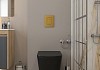 Комплект инсталляция Teymi Rapid SL с кнопкой GROHE золото глянец + унитаз Helmi S Black F17855 № 16