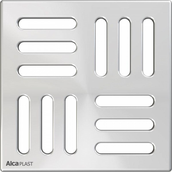 Решетка AlcaPlast 102 × 102 нержавеющая сталь, MPV004