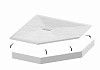 Поддон Grossman трапеция белый (100x100x2,5) Strong GR-S1100100D № 4