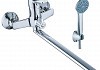 Смеситель для ванны Diadonna D155-22 с длинным поворотным изливом, картридж 35 мм, хром