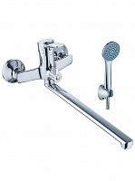 Превью фото Смеситель для ванны Diadonna D155-22 с длинным поворотным изливом, картридж 35 мм, хром № 1