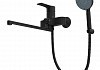 Смеситель для ванной с длинным изливом черный матовый Teymi Lori T10267 № 9