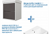 Тумба с раковиной Керама Марацци для ванной 50 см с ящиками Teymi Vinga белая фасад графит F18057 № 4