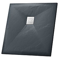 Превью фото Поддон Grossman квадратный графит (100x100x2,5) Strong GR-S2100100Q № 1