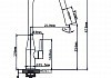 Смеситель для кухни с вытяжной лейкой Diadonna золото матовое D60-0002G № 2