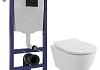 Комплект инсталляция Teymi Rapid SL с кнопкой GROHE черная + унитаз ТОРНАДО Lina PP Vortex F17840 № 20