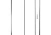 Душевое ограждение AZARIO 1200х800х2000, БЕЗ ПОДДОНА, серебро, открывание налево