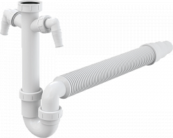 Превью фото Сифон для мойки AlcaPlast A84-DN50/40 № 1