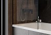 Шторка на ванну Teymi Timo 70х140, прозрачное закаленное стекло, профиль черный матовый T00274 № 6