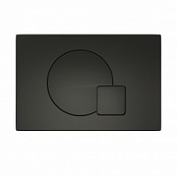 Превью фото Клавиша смыва Teymi Ellie (подходит для инсталляций T70011, T70033, T70035) двойной смыв черный матовый T70023BM № 1