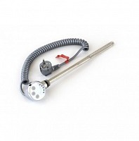 Превью фото Тэн для полотенцесушителя Двин 300 Вт кабель с вилкой хром МР 4627201607362 № 1