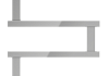 Полотенцесушитель водяной Маргроид Айна М 60х60 профильный, прямое/скрытое подключение, хром 4690569241332 № 2