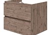Тумба подвесная с раковиной для ванной 60 см Laina дуб темный раковина Ritta 60 F16038 № 7